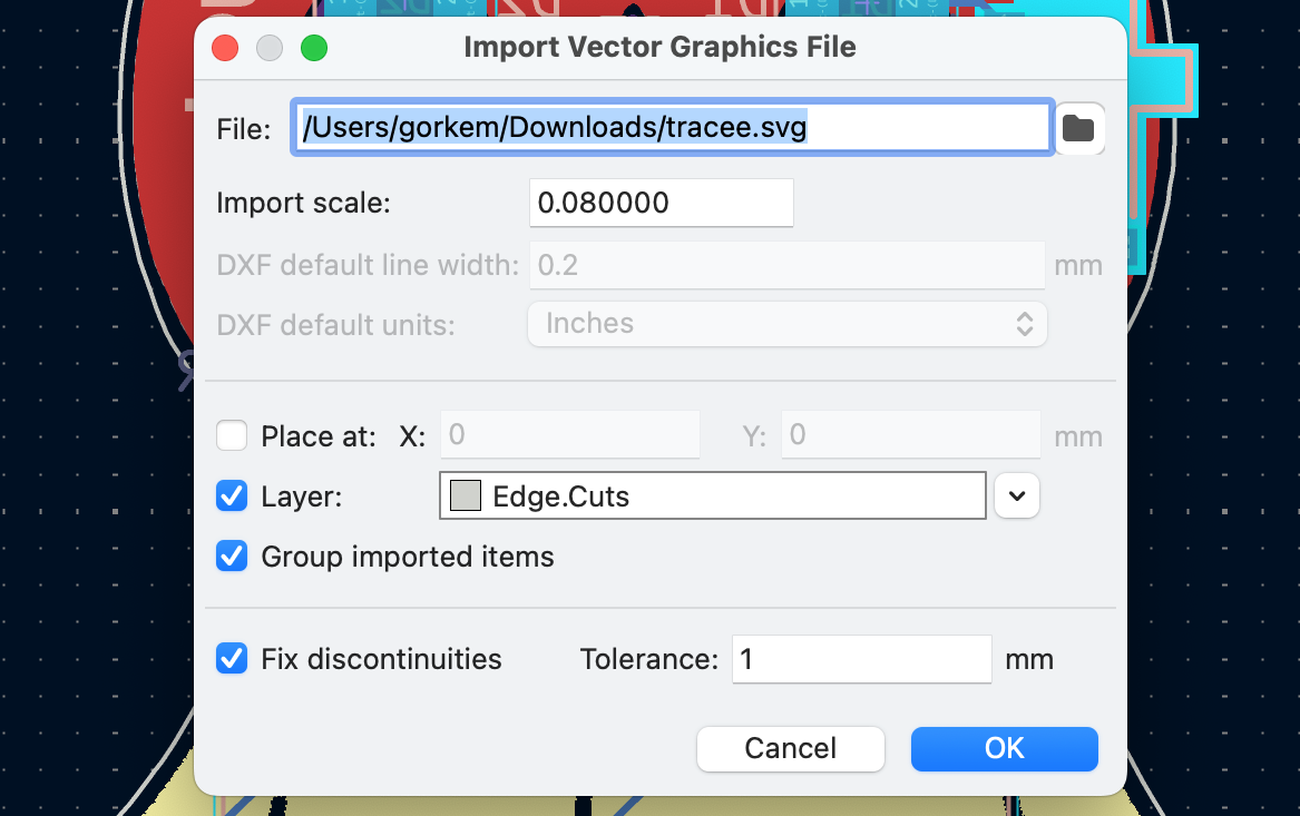 importing graphics to kicad