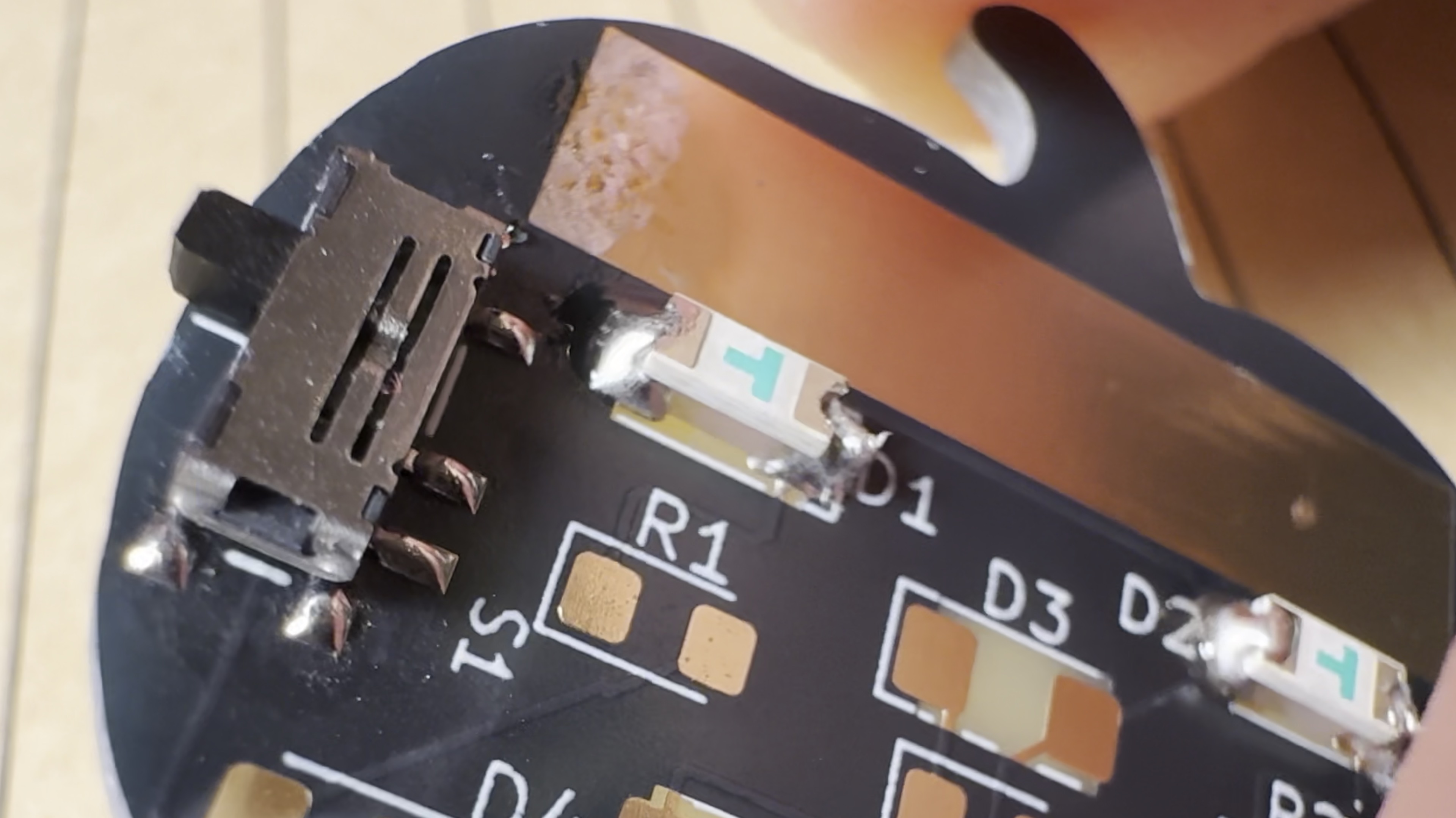 soldering the other side